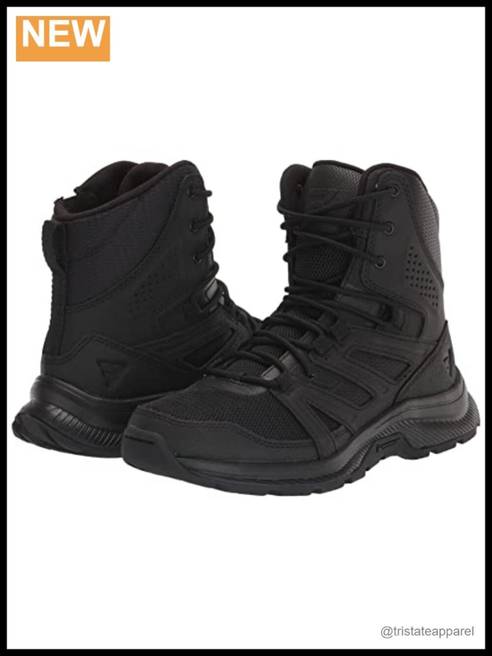 Women's Tactical Combat Boots Leather Mesh Zip